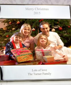 Personalised Silver Square 6×4 Photo Frame