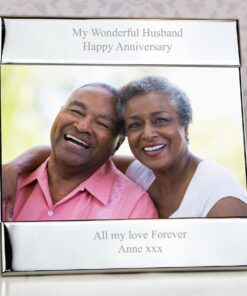 Personalised Silver Square 6×4 Photo Frame