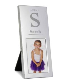 Personalised Small Initial 2×3 Silver Photo Frame