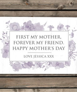 Personalised Soft Watercolour Metal Sign