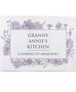 Personalised Soft Watercolour Metal Sign