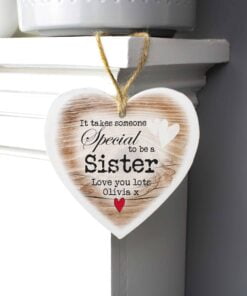 Personalised Someone Special Wooden Heart Shaped Decoration