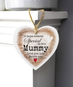 Personalised Someone Special Wooden Heart Shaped Decoration