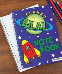 Personalised Space A5 Notebook