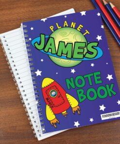Personalised Space A5 Notebook
