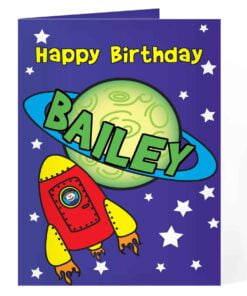 Personalised Space Card