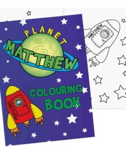 Personalised Space Colouring Book