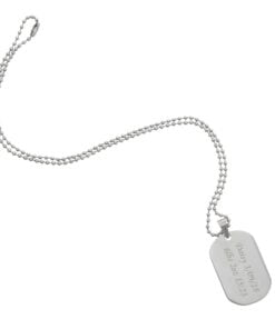 Personalised Stainless Steel Dog Tag Necklace