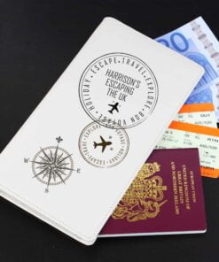 Personalised Stamp Travel Document Holder