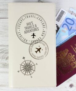 Personalised Stamp Travel Document Holder