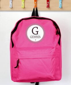 Personalised Star Name Pink Backpack