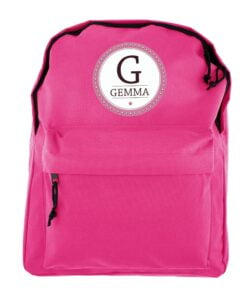 Personalised Star Name Pink Backpack
