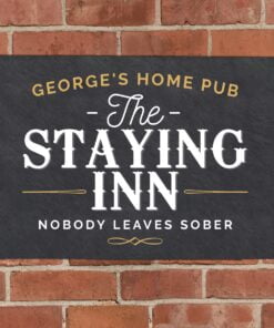 Personalised Staying Inn Metal Sign
