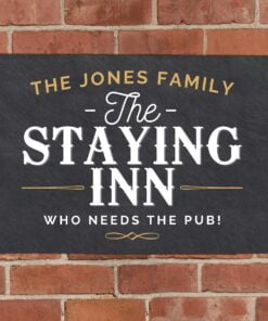 Personalised Staying Inn Metal Sign