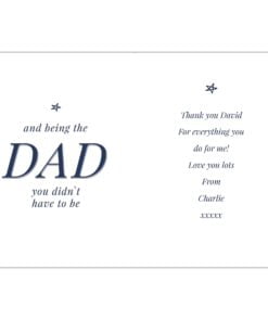 Personalised Stepdad Card