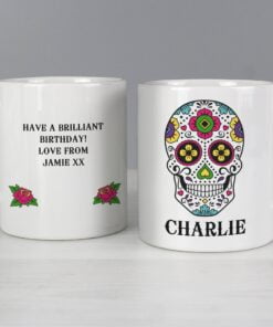 Personalised Sugar Skull Mug