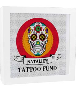 Personalised Sugar Skull Tattoo Fund and Keepsake Box