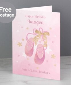 Personalised Swan Lake Ballet Card