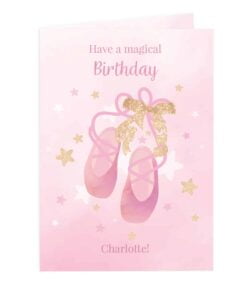 Personalised Swan Lake Ballet Card