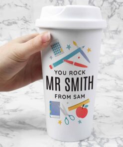 Personalised Teachers Insulated Eco Travel Cup