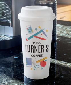 Personalised Teachers Insulated Eco Travel Cup
