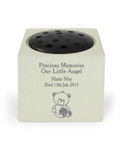Personalised Teddy Bear Memorial Vase