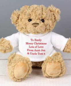 Personalised Teddy Bear – Red Message