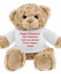 Personalised Teddy Bear – Red Message