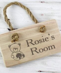 Personalised Teddy Wooden Sign