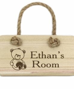 Personalised Teddy Wooden Sign