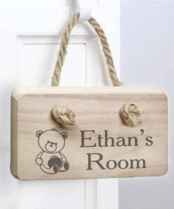 Personalised Teddy Wooden Sign