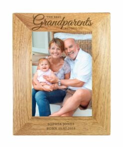 Personalised ‘The Best Grandparents’ 5×7 Wooden Photo Frame