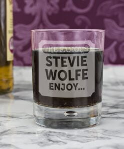 Personalised The Famous… Tumbler Bubble Glass