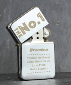 Personalised The No.1 Silver Lighter
