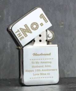 Personalised The No.1 Silver Lighter