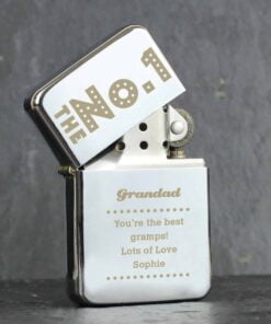 Personalised The No.1 Silver Lighter