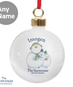 Personalised The Snowman and the Snowdog Bauble