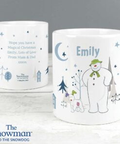 Personalised The Snowman and the Snowdog Mug