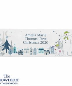 Personalised The Snowman and the Snowdog Wooden Block Sign