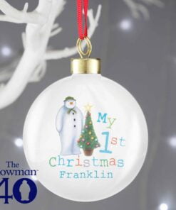 Personalised The Snowman My 1st Christmas Bauble