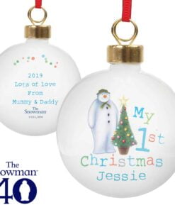 Personalised The Snowman My 1st Christmas Bauble