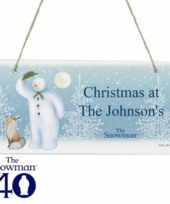 Personalised The Snowman Snow Wonder Wooden Sign