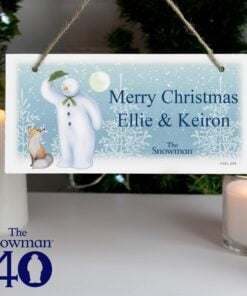 Personalised The Snowman Snow Wonder Wooden Sign