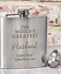 Personalised ‘The World’s Greatest’ Hip Flask