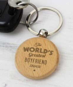 Personalised ‘The World’s Greatest’ Wooden Keyring