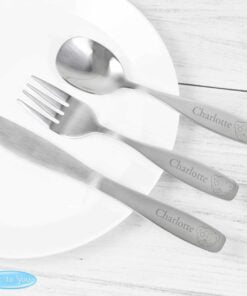 Personalised Tiny Tatty Teddy 3 Piece Cutlery Set