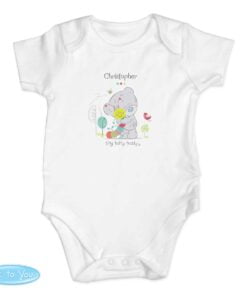 Personalised Tiny Tatty Teddy Cuddle Bug 0-3 Months Baby Vest