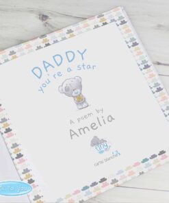 Personalised Tiny Tatty Teddy Daddy You’re A Star Poem Book