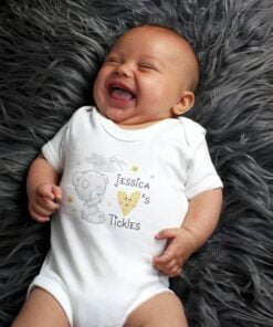 Personalised Tiny Tatty Teddy I Heart 0-3 Months Baby Vest