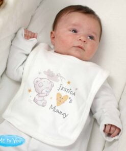 Personalised Tiny Tatty Teddy I Heart Baby Bib